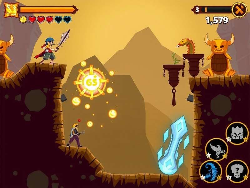 Golden Fortress Adventure Gameplay Screenshot